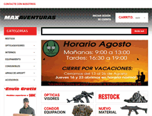 Tablet Screenshot of maxaventuras.com
